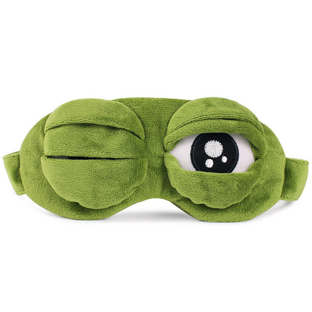 Sad Frog Sleep Mask, Funny Expression Anime Eye Mask