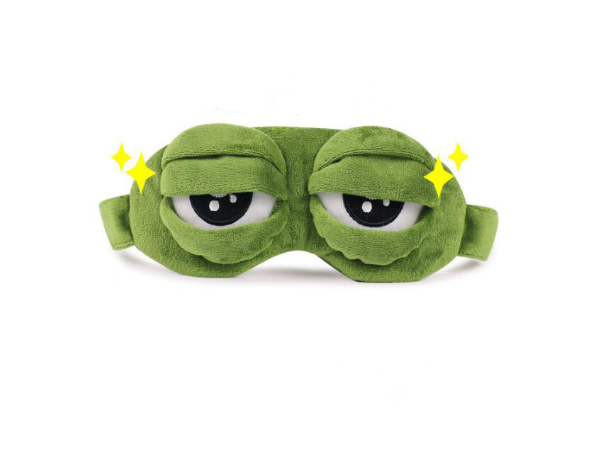 Sad Frog Sleep Mask, Funny Expression Anime Eye Mask